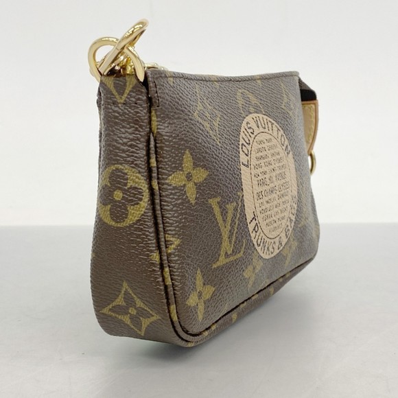 Louis Vuitton Monogram T&B Mini Pochette Accessoires M60153 Brown Women's Pouch - Picture 2 of 8